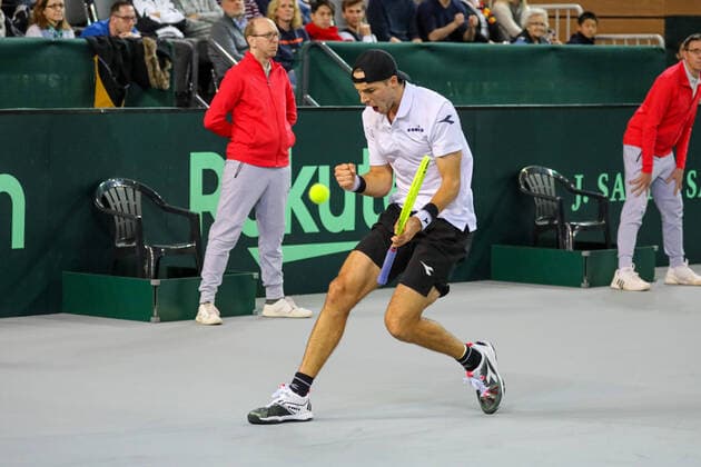 Jan Lennard STRUFF GER , Davis Cup Qualification 2020 Germany vs Belarus, Düsseldorf, 06 03 2020,