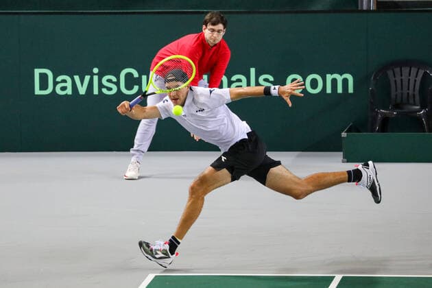 Jan Lennard STRUFF GER , Davis Cup Qualification 2020 Germany vs Belarus, Düsseldorf, 06 03 2020,