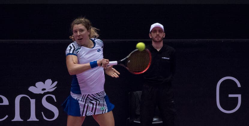 Anna-Lena FRIEDSAM (GER) TENNIS : Open 6eme Sens - Palais des sports Lyon - 06 03 2020 SandrineTHESILLAT Panoramic 