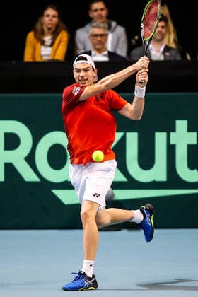 TENNIS - Davis Cup, AUT vs URU PREMSTAETTEN,AUSTRIA,06.MAR.20 - TENNIS - ITF Davis Cup, Austria vs Uruguay. Image shows Jurij Rodionov (AUT). GEPAxpictures xMaticxKlansek