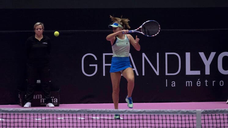 Sofia KENIN (USA) TENNIS : Open 6eme Sens - Palais des sports Lyon - 06 03 2020 SandrineTHESILLAT Panoramic 