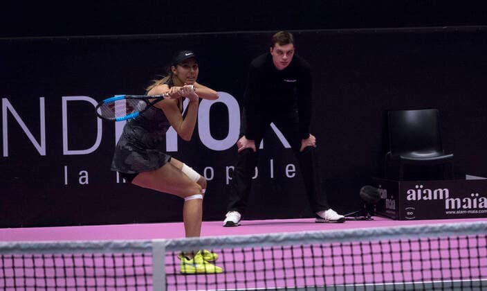 Oceane DODIN (FRA) TENNIS : Open 6eme Sens - Palais des sports Lyon - 06 03 2020 SandrineTHESILLAT Panoramic 