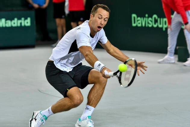 06 03 2020, GER, Davis Cup, Germany vs. Belarus 06 03 2020, GER, Davis Cup, Germany vs. Belarus , CASTELLO , Duesseldorf, picture shows Philipp Kohlschreiber GER nordphoto Mauelshagen nph00321