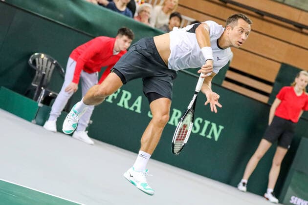 Philipp KOHLSCHREIBER GER , Davis Cup Qualification 2020 Germany vs Belarus, Düsseldorf, 06 03 2020,