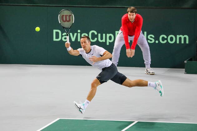 Philipp KOHLSCHREIBER GER , Davis Cup Qualification 2020 Germany vs Belarus, Düsseldorf, 06 03 2020,