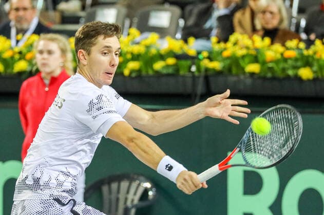 Egor GERASIMOV BLR , Davis Cup Qualification 2020 Germany vs Belarus, Düsseldorf, 06 03 2020,