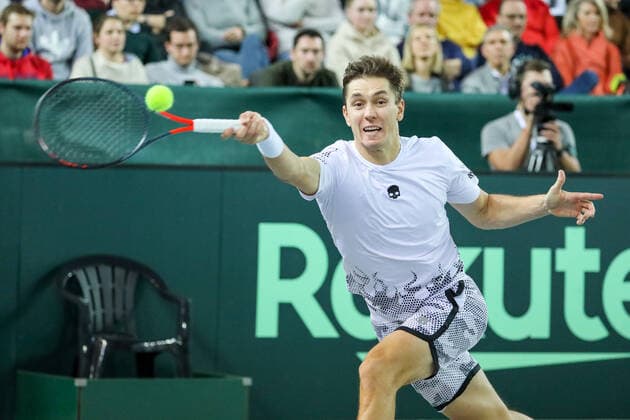 Egor GERASIMOV BLR , Davis Cup Qualification 2020 Germany vs Belarus, Düsseldorf, 06 03 2020,