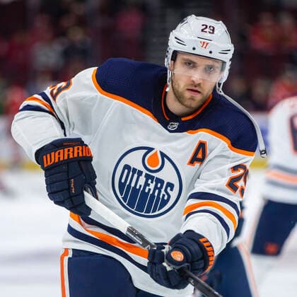 March 05, 2020: Chicago, Illinois, U.S. - Oilers 29 Leon Draisaitl in action before the National Hockey League game between the Chicago Blackhawks and the Edmonton Oilers at the United Center in Chicago, IL. Photographer: Chicago United States of America - ZUMAc04_ 20200305_zaf_c04_355 Copyright: xMikexWulfx