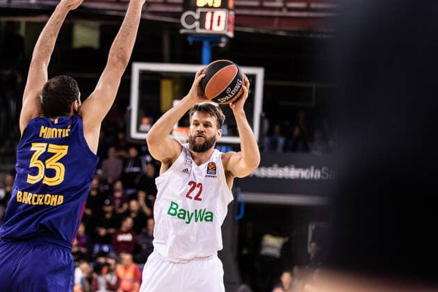 March 6, 2020, Barcelona, Barcelona, Spain: Danilo Barthel of Fc Bayern Munich, during the Turkish Airlines EuroLeague match between FC Barcelona, Barca and FC Bayern Munich at Palau Blaugrana on March 06, 2020 in Barcelona, Spain. Barcelona Spain - ZUMAa181 20200306_zaa_a181_045 Copyright: xJavierxBorregox