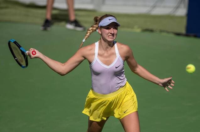Sport Bilder des Tages Russian tennis player Anastasia Potapova in action against English Johanna Konta during a game of the Monterrey Open, in Monterrey, Mexico, 6 March 2020. Monterrey Open !ACHTUNG: NUR REDAKTIONELLE NUTZUNG!  Copyright: xMiguelxSierrax AME1810 20200307-637191376794175296