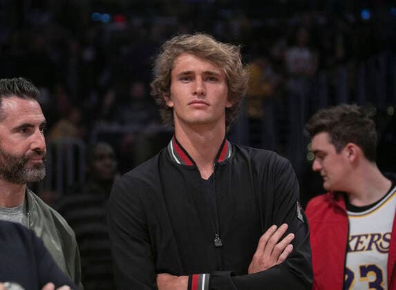March 6, 2020, Los Angeles, California, USA: Alexander Zverev attends the NBA, Basketball Herren, USA game between the Los Angeles Lakers and the Milwaukee Bucks on Friday March 6, 2020 at the Staples Center in Los Angeles, California. Lakers defeat Bucks, 113-103. JAVIER ROJAS PI Los Angeles USA - ZUMAp124 20200306_zaa_p124_008 Copyright: xJavierxRojasx