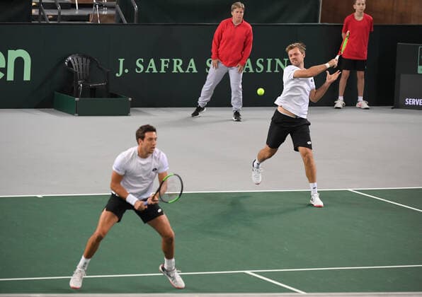 Davis Cup Qualifiers 2020 Germany Belarus Day2 Match3 Kevin Krawietz , GER Andreas Mies , GER Ilya Ivashka , BLR Andrei Vasilevski , BLR