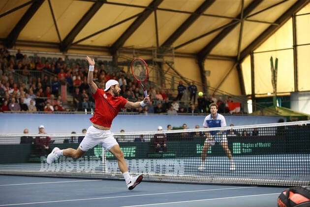 TENNIS - Davis Cup, AUT vs URU PREMSTAETTEN,AUSTRIA,07.MAR.20 - TENNIS - ITF Davis Cup, Austria vs Uruguay. Image shows Juergen Melzer (AUT). GEPAxpictures xMaticxKlansek