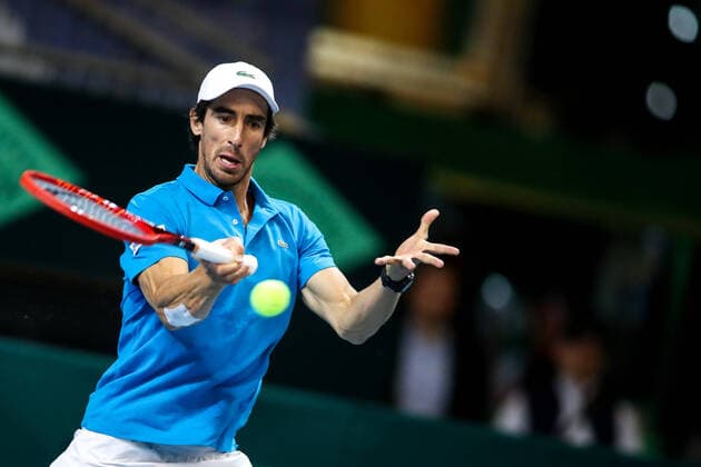 TENNIS - Davis Cup, AUT vs URU PREMSTAETTEN,AUSTRIA,07.MAR.20 - TENNIS - ITF Davis Cup, Austria vs Uruguay. Image shows Pablo Cuevas (URU). GEPAxpictures xMaticxKlansek