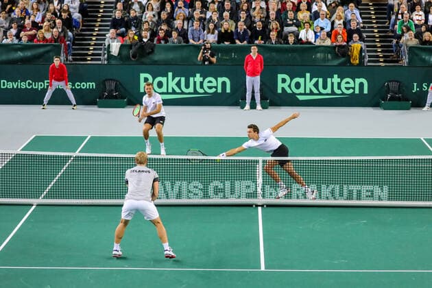Kevin KRAWIETZ GER , Davis Cup Qualification 2020 Germany vs Belarus, Düsseldorf, 07 03 2020,