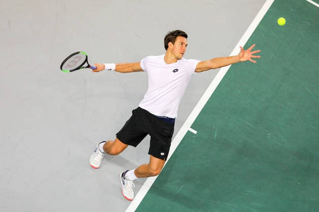 Andreas MIES GER , Davis Cup Qualification 2020 Germany vs Belarus, Düsseldorf, 07 03 2020,