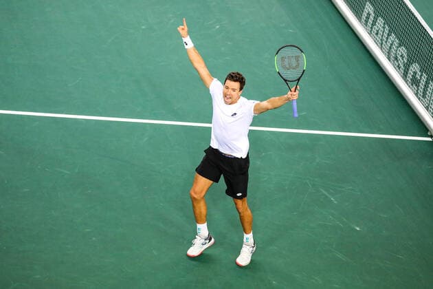 Andreas MIES GER , Davis Cup Qualification 2020 Germany vs Belarus, Düsseldorf, 07 03 2020,
