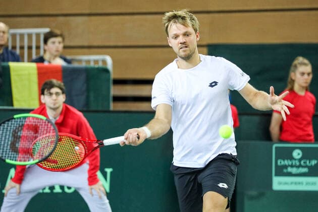 Kevin KRAWIETZ GER , Davis Cup Qualification 2020 Germany vs Belarus, Düsseldorf, 07 03 2020,