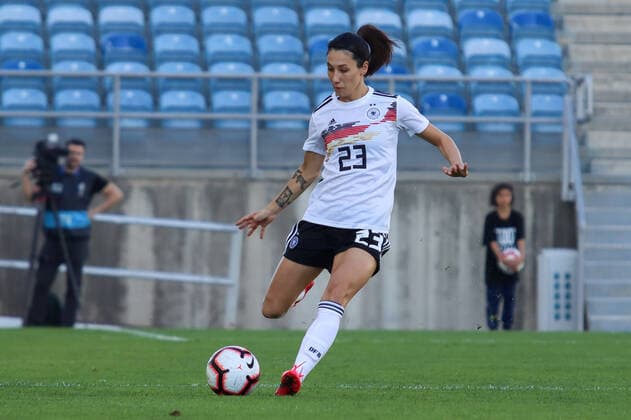 Sara Doorsoun Germany , Football Womens Algarve Cup 2020 Germany vs Sweden, Faro, Estadio Algarve, 04 03 2020, DFB regulations prohibit any use of photographs as image sequences and or quasi video Faro Estadio Algarve Algarve Portugal