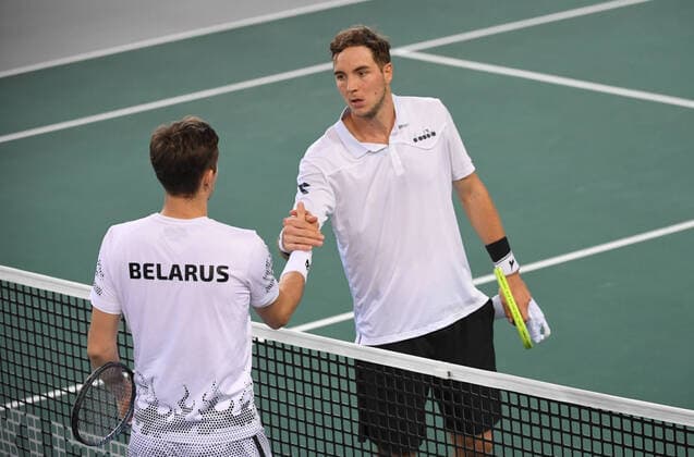 Davis Cup Qualifiers 2020 Germany Belarus Day2 4 Match Jean Lennard Struff , GER Egor Gerasimov , BLR
