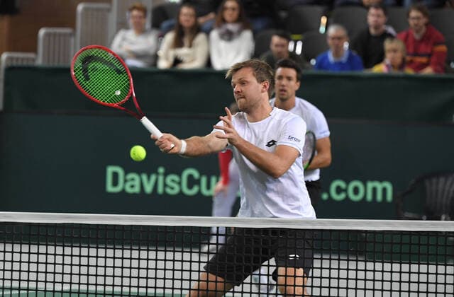 Davis Cup Qualifiers 2020 Germany Belarus Day2 Match3 Kevin Krawietz , GER Andreas Mies , GER Ilya Ivashka , BLR Andrei Vasilevski , BLR