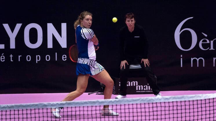 Anna-Lena FRIEDSAM (GER) TENNIS : Open 6eme Sens - Palais des sports Lyon - 07 03 2020 SandrineTHESILLAT Panoramic 