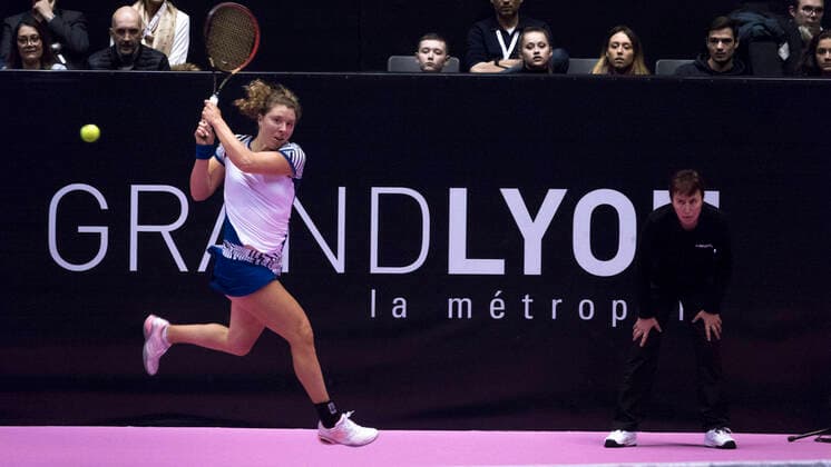 Anna-Lena FRIEDSAM (GER) TENNIS : Open 6eme Sens - Palais des sports Lyon - 07 03 2020 SandrineTHESILLAT Panoramic 