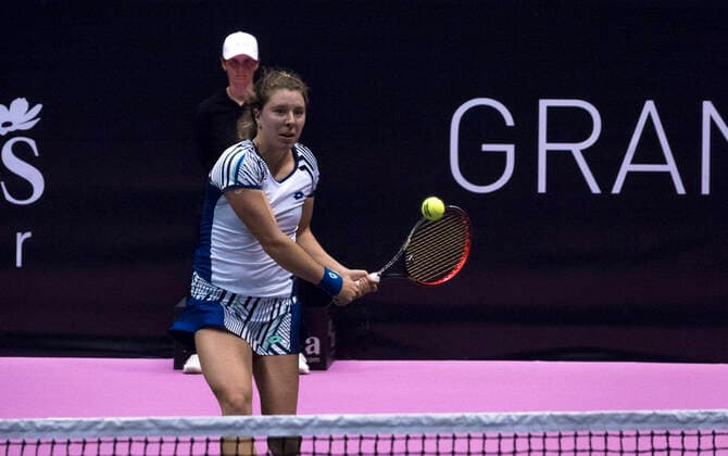 Anna-Lena FRIEDSAM (GER) TENNIS : Open 6eme Sens - Palais des sports Lyon - 07 03 2020 SandrineTHESILLAT Panoramic 