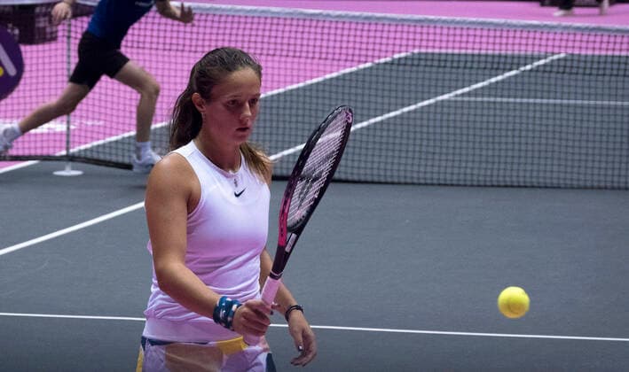 Daria KASATKINA (RUS) TENNIS : Open 6eme Sens - Palais des sports Lyon - 07 03 2020 SandrineTHESILLAT Panoramic 
