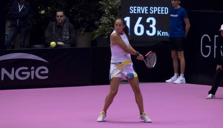 Daria KASATKINA (RUS) TENNIS : Open 6eme Sens - Palais des sports Lyon - 07 03 2020 SandrineTHESILLAT Panoramic 