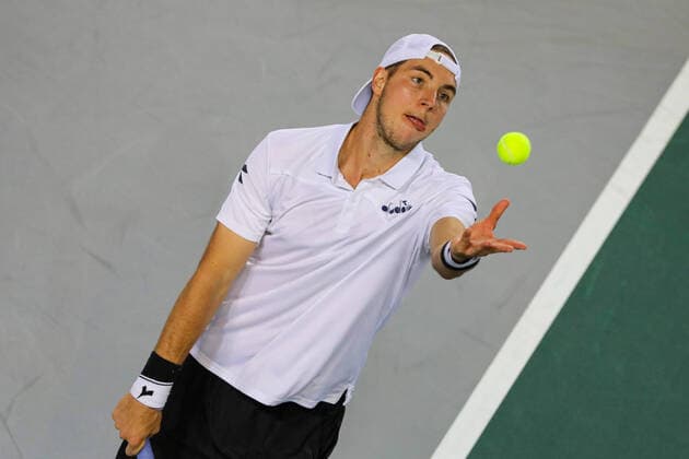 Jan Lennard STRUFF GER , Davis Cup Qualification 2020 Germany vs Belarus, Düsseldorf, 07 03 2020,