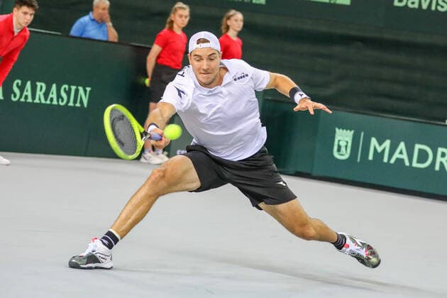 Jan Lennard STRUFF GER , Davis Cup Qualification 2020 Germany vs Belarus, Düsseldorf, 07 03 2020,