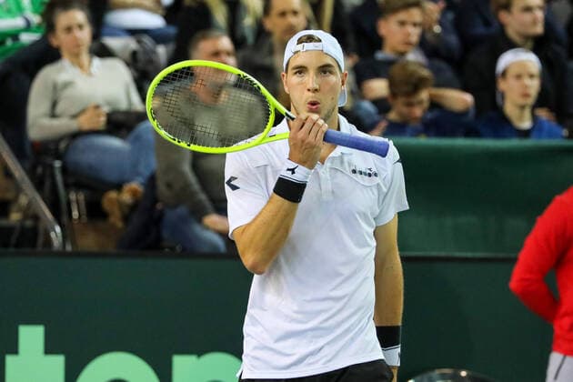 Jan Lennard STRUFF GER , Davis Cup Qualification 2020 Germany vs Belarus, Düsseldorf, 07 03 2020,
