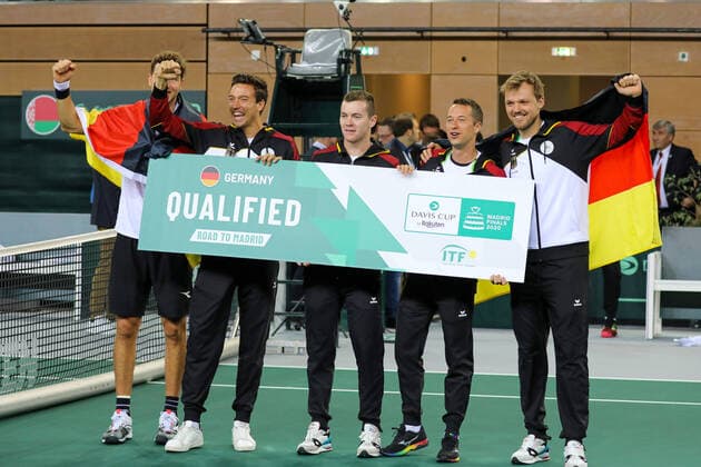 Ticket to Madrid for the German Team, Davis Cup Qualification 2020 Germany vs. Belarus, Düsseldorf, 07 03 2020,