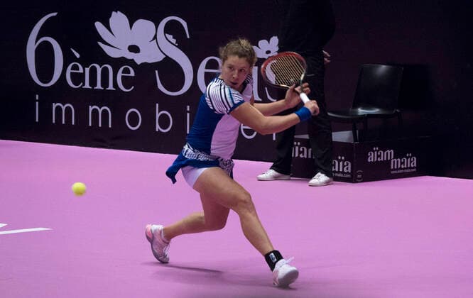 Anna-Lena FRIEDSAM (GER) TENNIS : Open 6eme Sens - Palais des sports Lyon - 07 03 2020 SandrineTHESILLAT Panoramic 