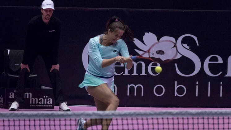 Marta KOSTYUK (UKR) - Viktoria KUZMOVA (SVK) VS Lesley PATTINAMA KERKHOVE (NED) - Bibiane SCHOOFS (NED) TENNIS : Open 6eme Sens - Palais des sports Lyon - 07 03 2020 SandrineTHESILLAT Panoramic 
