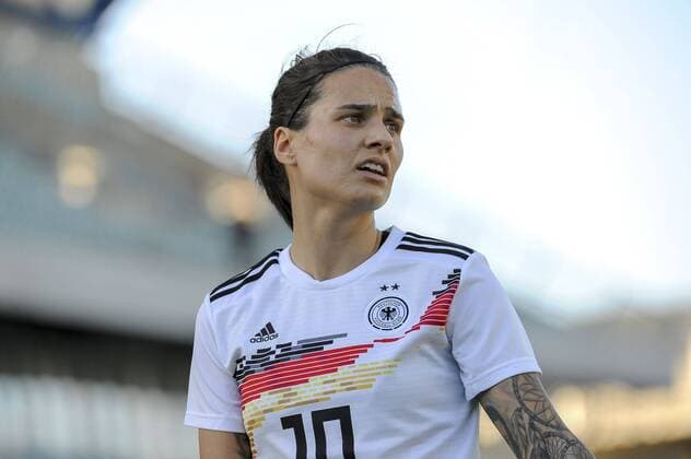 FARO, PORTUGAL. MAR 6th: German midfielder Dzsenifer Marozsan (10) pictured during the female football game between the national teams of Germany and Sweden on the first matchday of the Algarve Cup 2020 , a prestigious friendly womensoccer tournament in Portugal Stijn Audooren SPP_Sportpix Germany v Sweden, Algarve Cup, Soccer, Estadio Algarve, Portugal, Mar 6th 2020. 