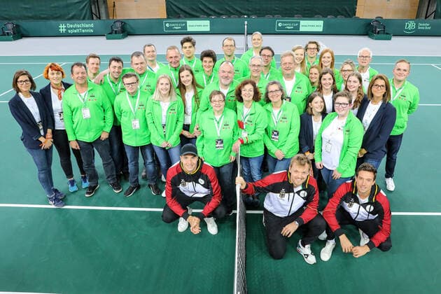 Well Done Well done thank you to all volunteers and hostesses, Davis Cup Qualification 2020 Germany vs Belarus, Düsseldorf, 07 03 2020,