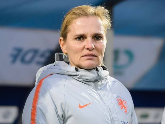 coach Sarina Wiegman of Netherlands women during the women s International Friendly, Länderspiel, Nationalmannschaft Tournoi de France match between Canada and The Netherlands at Stade de l Epopeeon March 07, 2020 in Calais, France International Friendly 2019 2020 xVIxANPxSportx xGerritxvanxKeulenxIVx 407872161