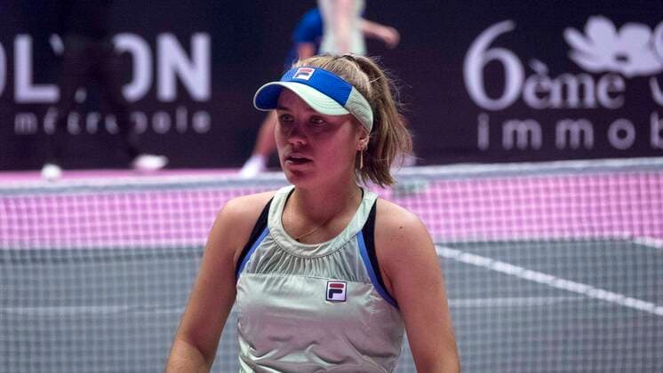 Sofia KENIN (USA) TENNIS : Open 6eme Sens - Palais des sports Lyon - 07 03 2020 SandrineTHESILLAT Panoramic 
