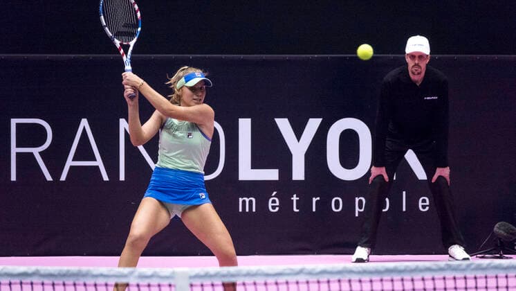 Sofia KENIN (USA) TENNIS : Open 6eme Sens - Palais des sports Lyon - 07 03 2020 SandrineTHESILLAT Panoramic 