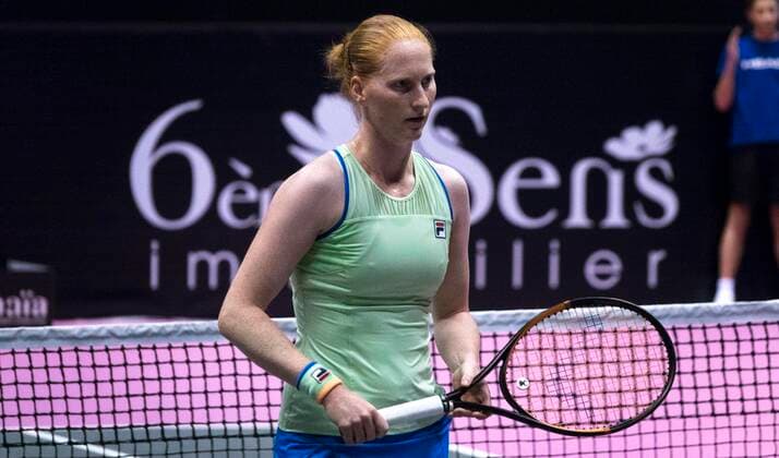 Alison VAN UYTVANCK (BEL) TENNIS : Open 6eme Sens - Palais des sports Lyon - 07 03 2020 SandrineTHESILLAT Panoramic 