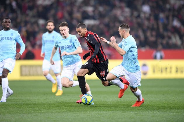 18 ALEXIS CLAUDE MAURICE (NICE) FOOTBALL : Nice vs Monaco - Ligue 1 Conforama - 07 03 2020 FEP Panoramic 