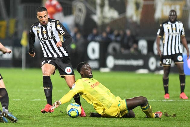Rachid ALIOUI (Angers SCO), Abdoulaye Toure (FC Nantes) FOOTBALL : Angers SCO vs FC Nantes - Ligue 1 - 07 03 2020 RonanHoussin Panoramic 