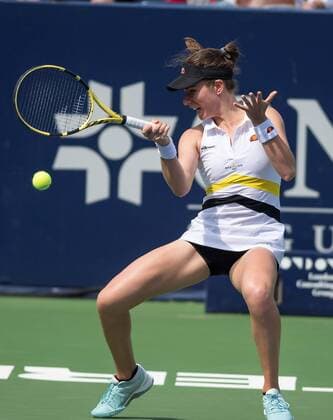 English tennis player Johanna Konta in action against Czech Marie Bouzkova during a match for the semifinals of the Monterrey Tennis Open, in Monterrey, Mexico, 07 March 2020. Monterrey Open Semifinals !ACHTUNG: NUR REDAKTIONELLE NUTZUNG!  Copyright: xMiguelxSierrax AME2219 20200308-637192303099023663