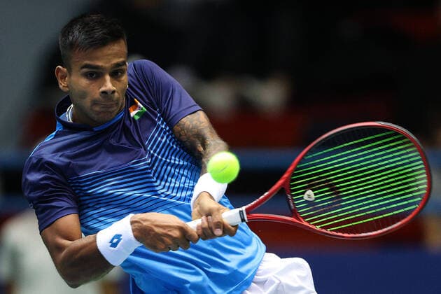 Davis Cup Cilic vs Nagal - Zagreb, Croatia 07.03.2020., Dom Sportova Hall, Zagreb, Croatia - Davis Cup first round Qualifiers between Croatia and India, Marin Cilic vs Sumit Nagal. GoranxStanzl PIXSELL