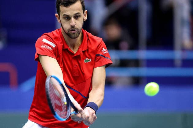 Davis Cup qualifiers doubles - Zagreb, Croatia 07.03.2020., Dom Sportova Hall, Zagreb, Croatia - Davis Cup first round Qualifiers doubles between Croatia and India, Mate Pavic, Franko Skugor - Rohan Bopanna, Leander Paes. GoranxStanzl PIXSELL