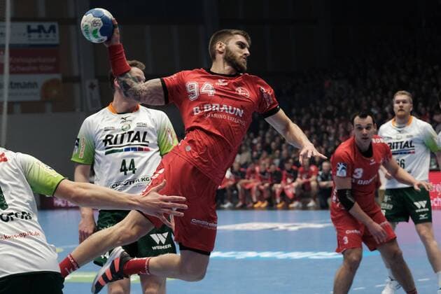 07 03 2020 xkhx Handball Bundesliga season 2019 2020 Hessenderby MT Melsungen against HSG Wetzlar Domagoj Pavlovic 94, MT Melsungen