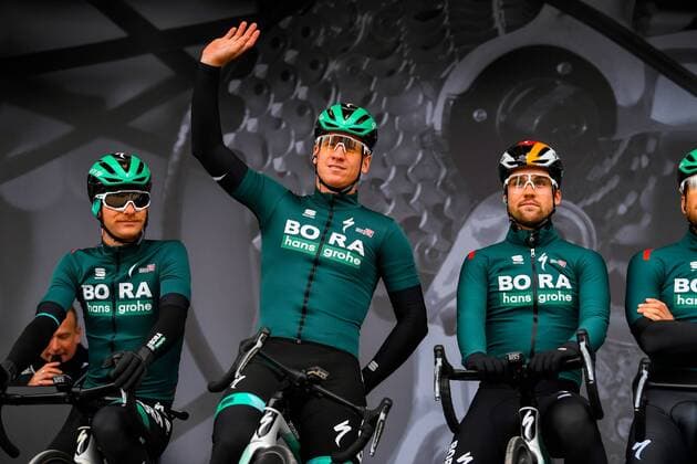 PLAISIR, FRANCE - MARCH 8 : ACKERMANN Pascal (GER) of BORA - HANSGROHE during presentation of the 78th edition of the Paris - Nice cycling race, a stage of 154km with start and finish in Plaisir on March 08, 2020 in Plaisir, France, 8 03 2020 ( Photo by Nico Vereecken Photo News CYCLISME : Paris - Nice 2020 - stage 1 - 08 03 2020 PHOTONEWS PANORAMIC  775375253