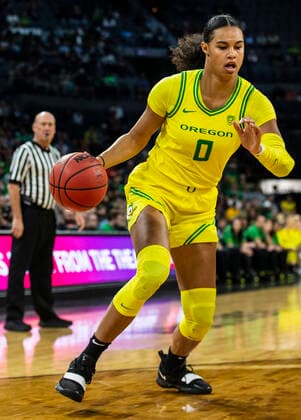 Mar 07 2020 Las Vegas, NV, U.S.A. Oregon Ducks forward Satou Sabally (0) drives to the basket during the NCAA, College League, USA Pac 12 Women s Basketball Tournament Semifinals between Arizona Wildcats and the Oregon Ducks 88-70 win at Mandalay Bay Event Center Las Vegas, NV. CSM Las Vegas USA - ZUMAc04_ 20200307_zaf_c04_543 Copyright: xThurmanxJamesx